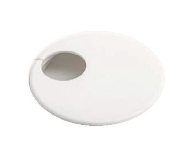 Krytka potrubí excentrická (rozeta) ɸ 48mm pro CU15 bílá (bez ráměčku)