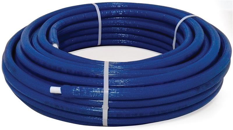 Potrubí SESTA PEX-AL-PEX 32x3 s izolací 10mm, role 25m, modrá